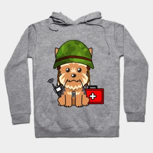 Yorkshire Terrier Army Dog Hoodie